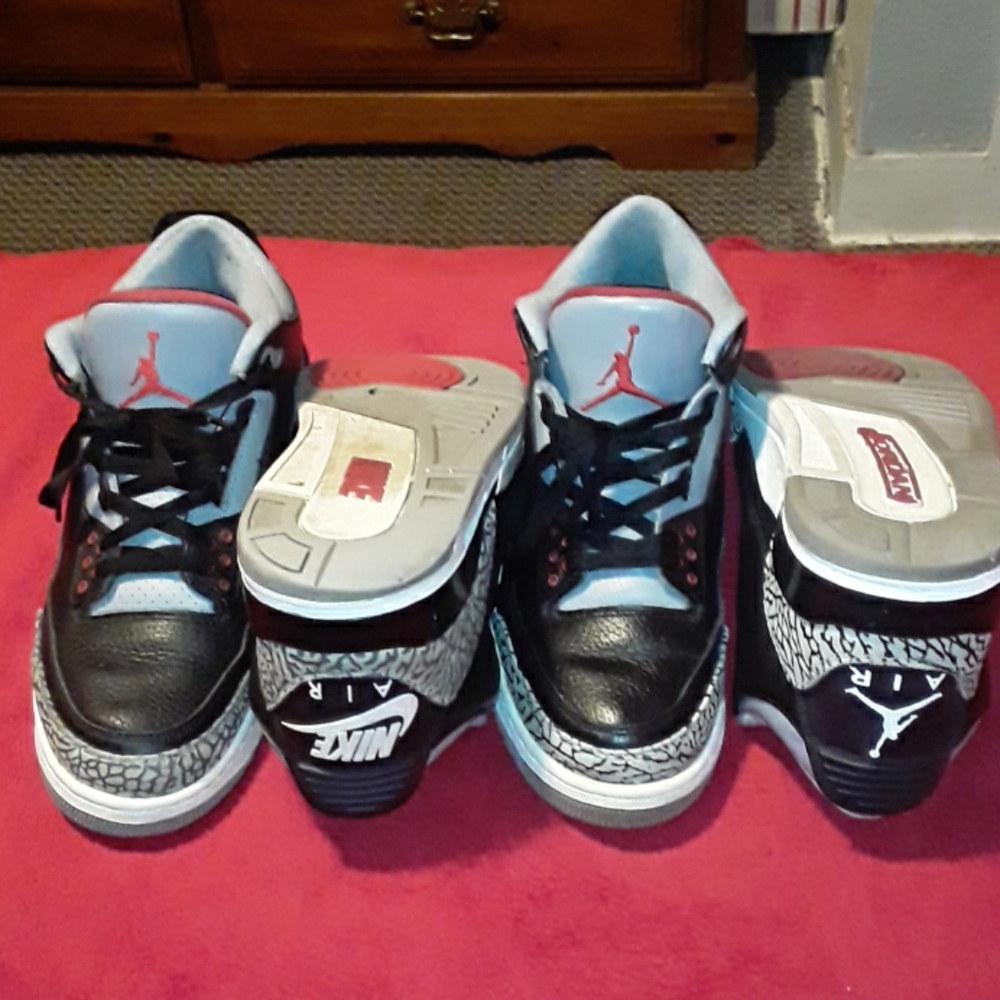Retro 3 2011 2018 black cement BEATER BUNDLE